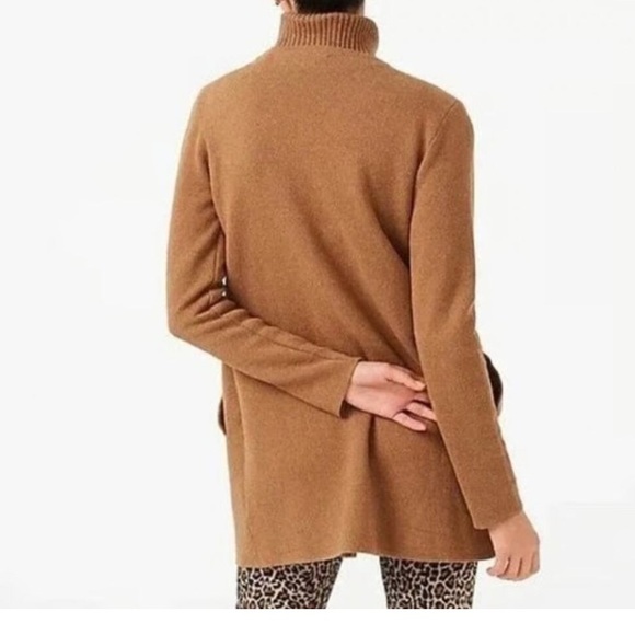 J.Crew 100% Cotton - Longline - Draped Medium Weight - Cardigan - NWOT - SZ M - Picture 3 of 6